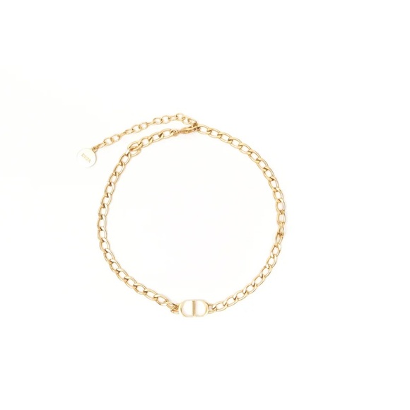 CHRISTIAN DIOR
Metal Petit CD Choker Necklace Gold - Picture 1 of 7